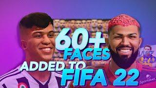 60 FACES ADDED TO FIFA 22! [NEW TURF + GRAPHICS MOD, UNLOCKED BOOTS, TATTOOS, OUTFITS & GLOVES!!]