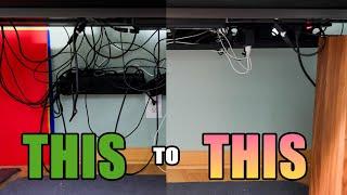 How to Manage Cables On A Standing Desk!