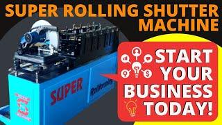 Super - Rolling Shutter Strip Making Machine 6 Roll | Barfi Design | New Business | +91 9829023969
