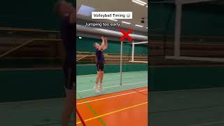 Volleyball Timing and Jumping for Beginners  #volleyball #shorts