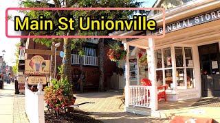 Walking Tour in Main Street Unionville, Markham,Toronto 4k