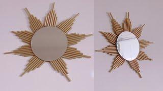 DIY Homedecor| DIY Mirror| Glam Mirror| Handmade| Dollar Tree DIY| DIY Wall Decor