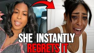 Entitled Female TikToker INSTANTLY REGRETS Trash Talking For Views...