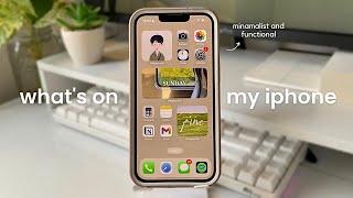 minimalist and functional phone set up  | what's on my iPhone 13 (2023)