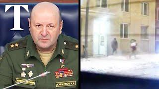 Moment Russian general killed by Ukrainian agents