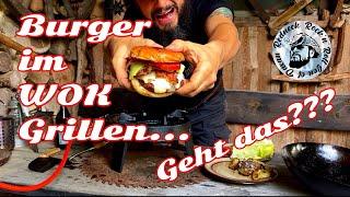 Bacon Cheeseburger im WOK grillen / kochen, geht das? Ausgefallene WOK Rezepte