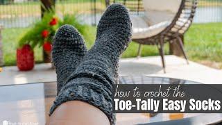 Toe Tally Easy Crochet Socks Tutorial