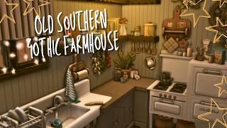 Southern Gothic Farmhouse || Sims 4 Speed Build || CC