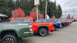 2024 Toyota Tacoma owner returns truck after 9,000 for 2023 Toyota Tacoma lot full of used 24 Tacoma