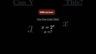 Exponential equation solve?#maths #mindsphere beauty of mathematics