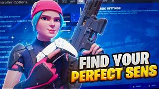 How To Find Your PERFECT Controller Sensitivity (Fortnite Settings Tutorial)