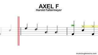 Axel F - Harold Faltermeyer | EASY DRUMS | Scrolling Scores