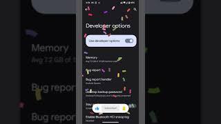 How to activate Developer options