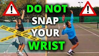  Do NOT Snap Your Wrist on Tennis Serve  #tennis #serve