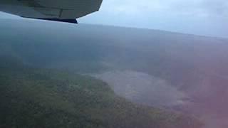 2007 03 Siebrings Fly Over Sink Hole Crater In HI