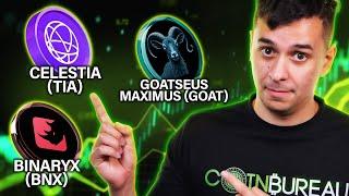 CELESTIA, BINARY X, GOATSEUS MAXIMUS PRICE ANALYSIS!!