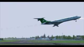 FS2004 -TU-134 -TAKE OFF