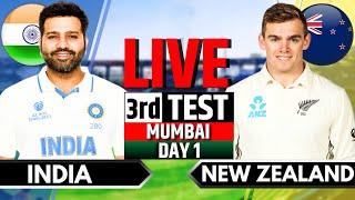 India vs New Zealand, 3rd Test, Day 1 | IND vs NZ Live Match | Live Cricket Match Today, Session 3