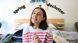 spring capsule wardrobe declutter and organizing my minimal closet