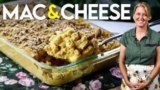 CREAMY Plant-Based Baked Mac & Cheese for THE HOLIDAYS!