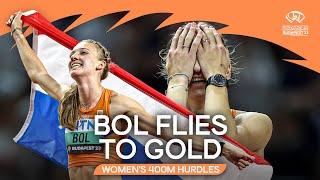 Femke Bol blazes to 400m hurdles gold | World Athletics Championships Budapest 23