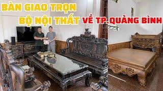 Đồ gỗ Vương Thao bàn giao trọn bộ nội thất phòng khách và nội thất phòng thờ về Tp.Quảng Bình