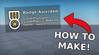 How to Make a MEET THE OWNER BADGE in Roblox Studio! (2024) - Roblox Studio Tutorial