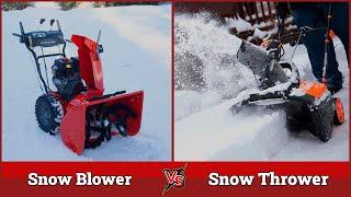 Snow Blower vs Snow Thrower