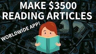 Make $3,500 JUST READING NEWS! (Money Making Apps Worldwide)