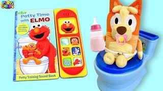 Bluey & Bingo - Potty Training with Bluey Baby and Elmo!