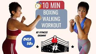 10 MIN LADY FIGHTER CARDIO WORKOUT – BOXING MOVES and AEROBIC STEPS (no equipment)