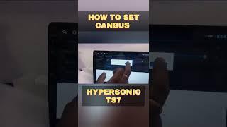TS7 Android head unit canbus setting #canbus #hypersonic #androidstereo #ts7