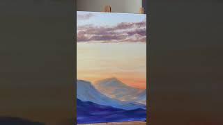 #art #artist #artpainting #artwork #painting #oilpainting #oilcanvas #mountains #sunrise #morning