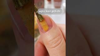  quite literally the ugliest nail polish in the world 🫣  #nailpolish