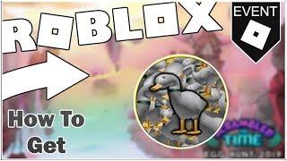 HOW TO GET THE DUCK DETECTIVE BADGE IN EGG HUNT 2019 SCRAMBLED IN TIME [ROBLOX]