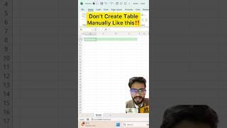 Don't Create Table in Excel‼️Instead Use Amazing Function #exceltips #excel #exceltricks #shorts #ai