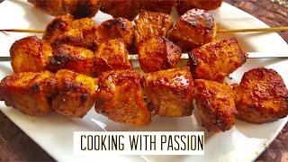 Chicken Tikka Boti Recipe With & Without Oven - tandoori chicken tikka boti by cooking with passion