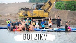 Hành trình bơi Half Marathon 21km sông Hồng của team Trinh sát sông Hồng | CLB Bơi Khám Phá