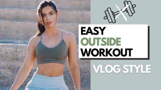 Beginner Friendly Full Body Workout Vlog (No Equipment)