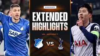 Hoffenheim vs. Tottenham: Extended Highlights | UEL League Phase MD 7 | CBS Sports Golazo - Europe