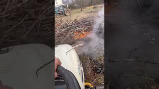 cleaning up the farm #dodge #dumptrailer #offroad #holley #truck