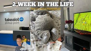 UNFILTERED VLOG: First Messy Two Weeks Postpartum, My Family Meeting Baby Hlelo🩵, Lots of Adjusting