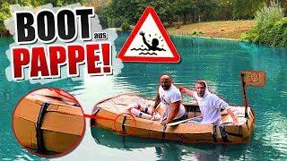 EXPERIMENT: Wir BAUEN ein BOOT aus PAPPE!