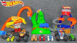 Hot Wheels Unboxing Review ASMR | Hot Wheels Monster Trucks Glow-in-The-Dark Gunkster Ooze Battle