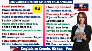 CONVERSATION #4 POU APRANN PALE ANGLAIS - KOU ANGLAIS ONLINE - APRANN PALE ANGLÈ