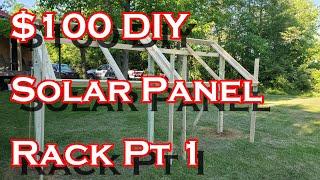 Earthquake E43 Auger & $100 DIY Solar Rack Ground Mount Pt 1