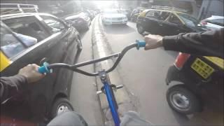 Riding BMX in bombay #Mumbaitraffic #realstruggle to ride