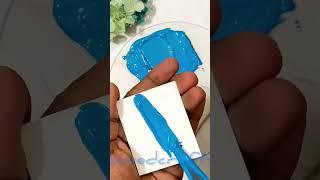 Let’s make acrylic shade|deep cerulean blue colour #fun #diy