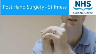 Post hand surgery - Stiffness management (Extended version)