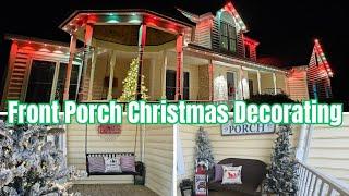 Front Porch Christmas Decorating | Outdoor Christmas Decor | Yeelight Permanent Outdoor Lights